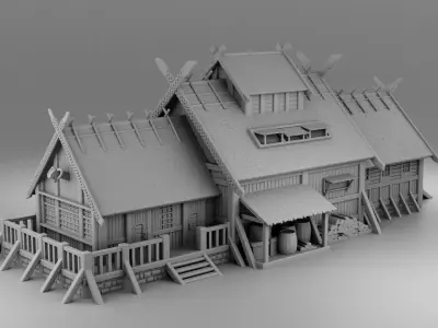 House Viking farmer 3D print model
