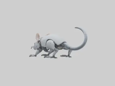 Robot version of a robot mouse model 3D model