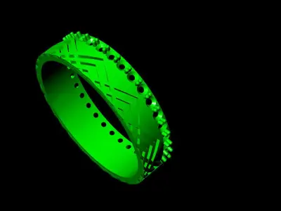 jewelery orange ring Free 3D model