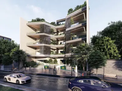 AK Residential Building Exterior Design 3D model