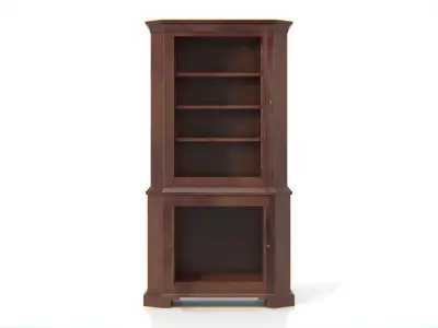 Antique Wooden Hutch Cabinet Low-poly 3D model