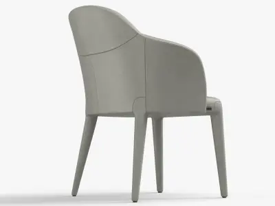 Fendi Chair Cream - PBR Low-poly 3D model