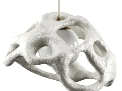  Flush mount pendant Low-poly 3D model