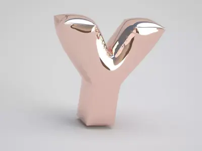 Y Balloon Copper 3D model