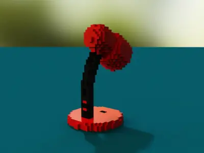 Voxel Lamp 3D 3D model