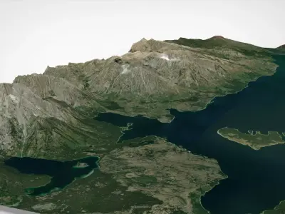 Yellowstone Lake Wyoming USA 3D model