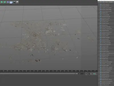 Dublin City Ireland 2021 Low-poly 3D model