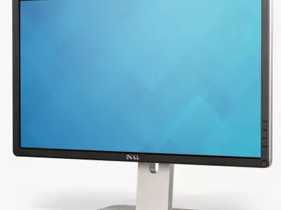 Dell Professional P2414H LED monitor Low-poly 3D model