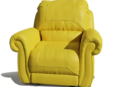 Single Seater comfortable sofa 3D model