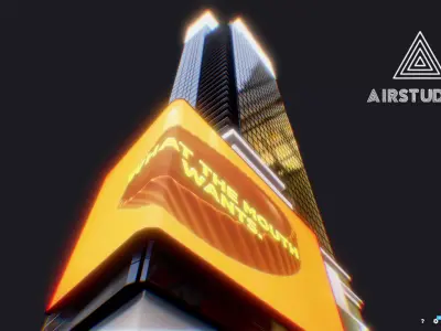 Times Square Building Low-poly 3D model