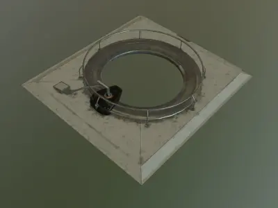 sciFi Air lock A 3D model
