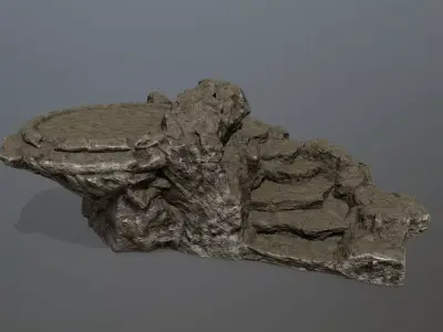 Ladder rock Low-poly 3D model