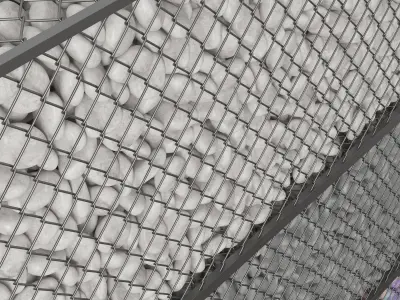 Gabion medium pebble 3D model