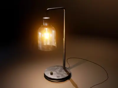 LO Poly Lamp Low-poly 3D model