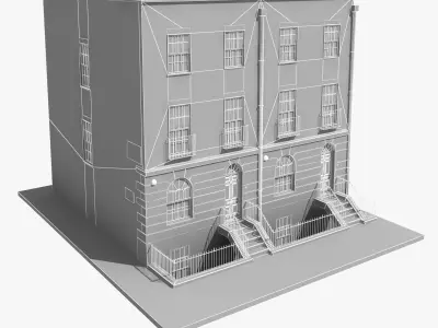Old English Block House 3D model