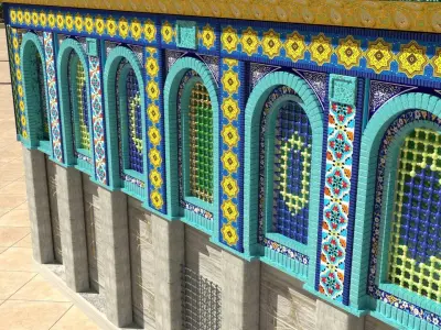 Dom of The Rock al-aqsa mosque 3D model