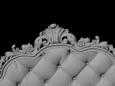 bed headboard 3D model