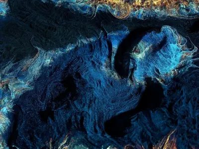 Particles Field Houdini Scene 3D model