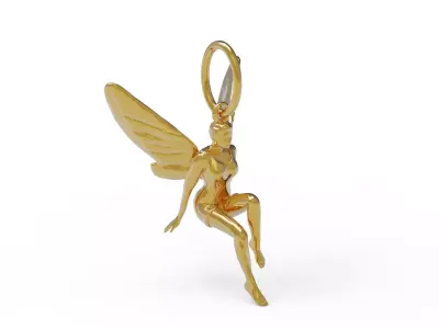 Angel pendant 3D print model