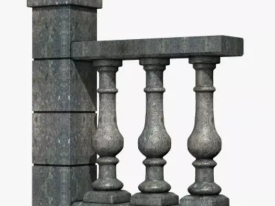 Stone Baluster 3D model