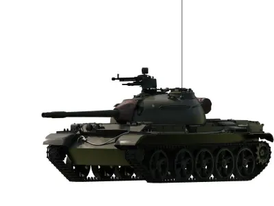 Type 62 light tank 3D model