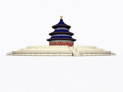 Temple of Heaven Low-poly 3D model