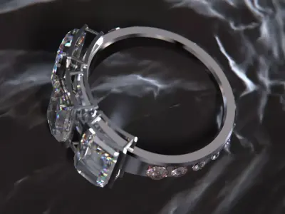 Ring woman design 3D model