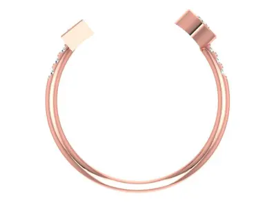 Women Light Weight Band Ring 3D print model 25