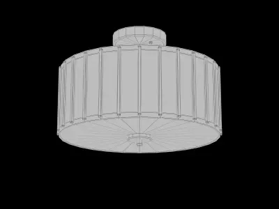 Aaru Fabric Semi Flush Mount MK4 3D model