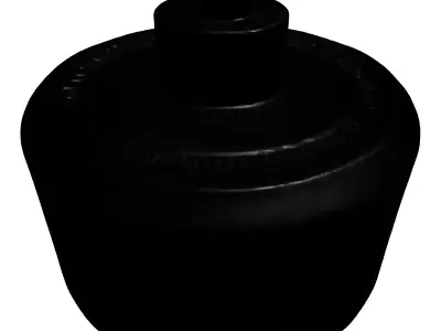 Futuristic Industrial Device Component Low-poly 3D model