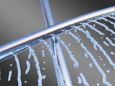 Boat Water Fountain 3D model
