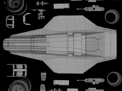 Razor Crest 3D-Print 3D print model