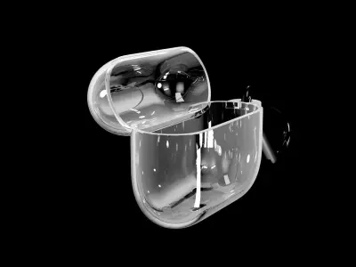 Airpods 3 Case with Hook Carabiner Phone Case 3D model