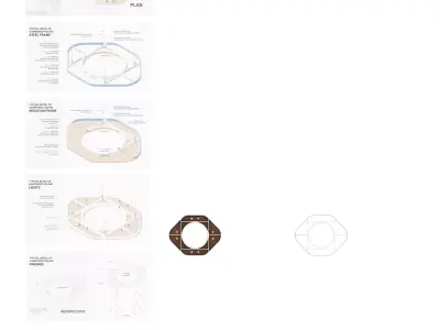 Suspended Ceiling Light  with Detail 3D model