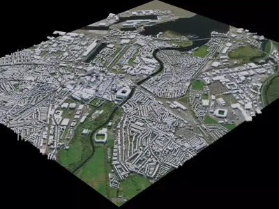 Cardiff - Wales 3D model