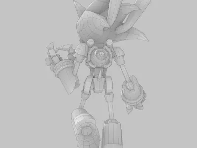 Furnace Sonic Low-poly 3D model