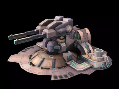 Machinery - Turret 02 3D model