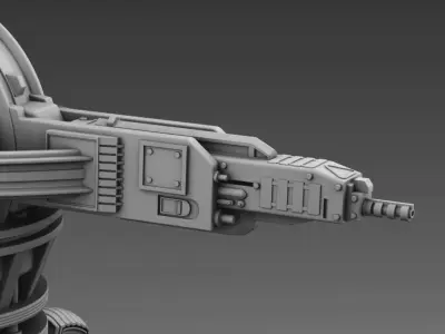 Martian turret 3D print model