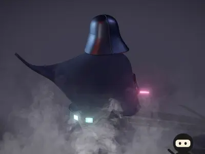 Darth Vader Cartoon  3D model