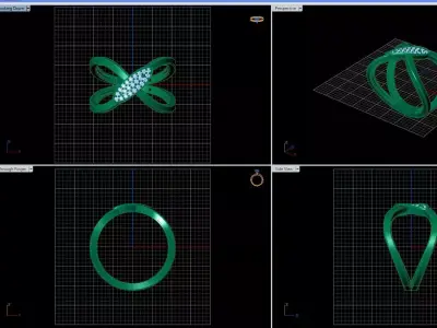 A masterpiece ring of elegance and boldness 3D print model