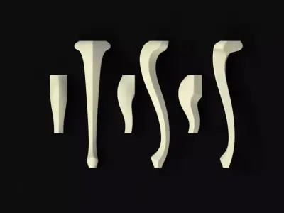 leg High quality 3d models for processing on a cnc machine  3D model buy