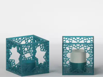 Arabesque Votive Candle Holder 3D print model