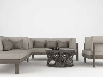 Garden Furniture Set 7 3D model