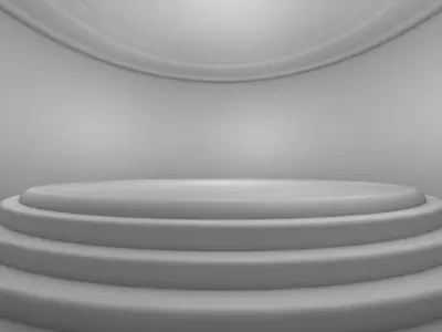 Sci Fi Room Low-poly 3D model