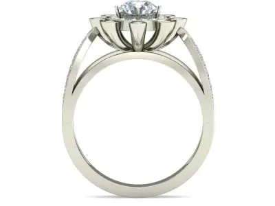 Women Ring  Render 3dm STL OBJ FBX Details 3D print model 395