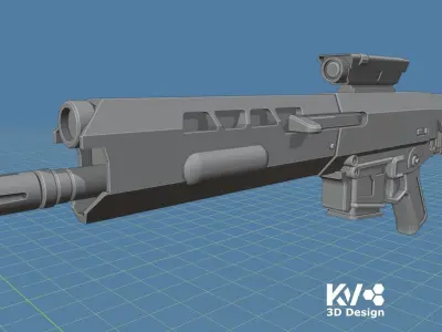 KV-Oblivion Jacks Rifle 1-12 scale 3D print model