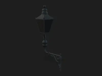 Urban Street Props Pack  Utility Box Trash Bin Street Lamp Low-poly 3D model