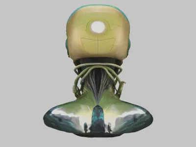 Alien Encounter Sci-Fi Model Low-poly 3D model