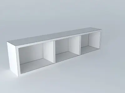 Open Shelf DOORS HZO 4 17 BRW Milano Oak 3D model