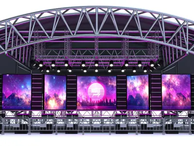 Concert Scene 02 3D model